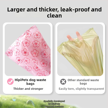 Rolované vrecká na výkaly pre domáce zvieratá, biologicky rozložiteľný materiál, štandardná hrúbka, vhodné pre súkromné značky