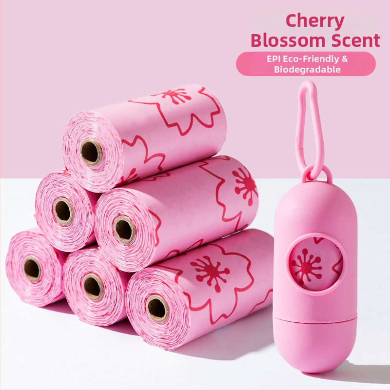 Rolované vrecká na výkaly pre domáce zvieratá, biologicky rozložiteľný materiál, štandardná hrúbka, vhodné pre súkromné značky