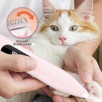 Elektrické strihacie zariadenie pre mačacie labky a psie laby s digitálnym displejom – ABS materiál