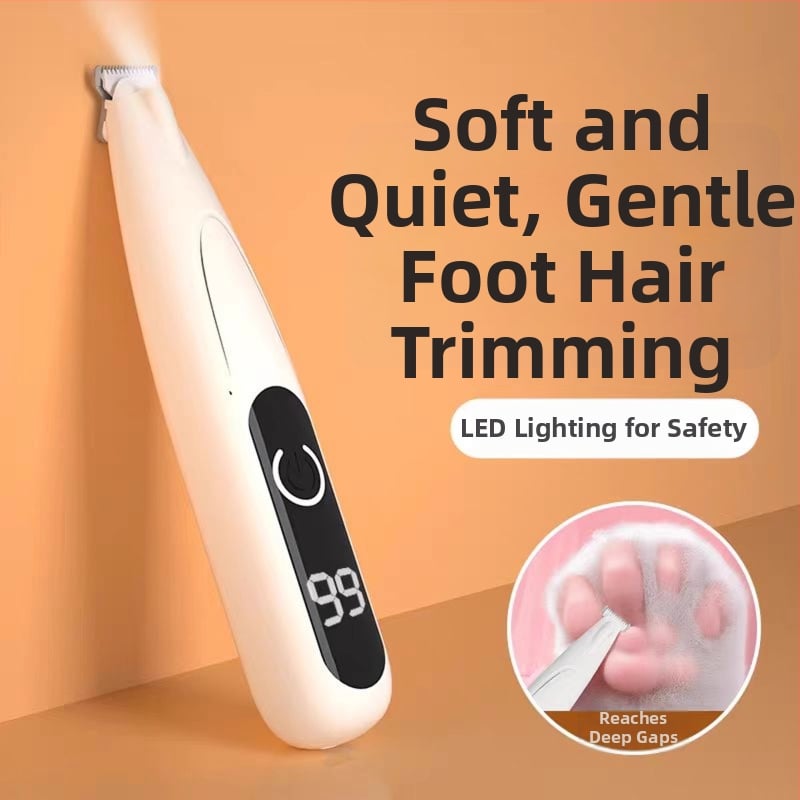 Elektrické strihacie zariadenie pre mačacie labky a psie laby s digitálnym displejom – ABS materiál