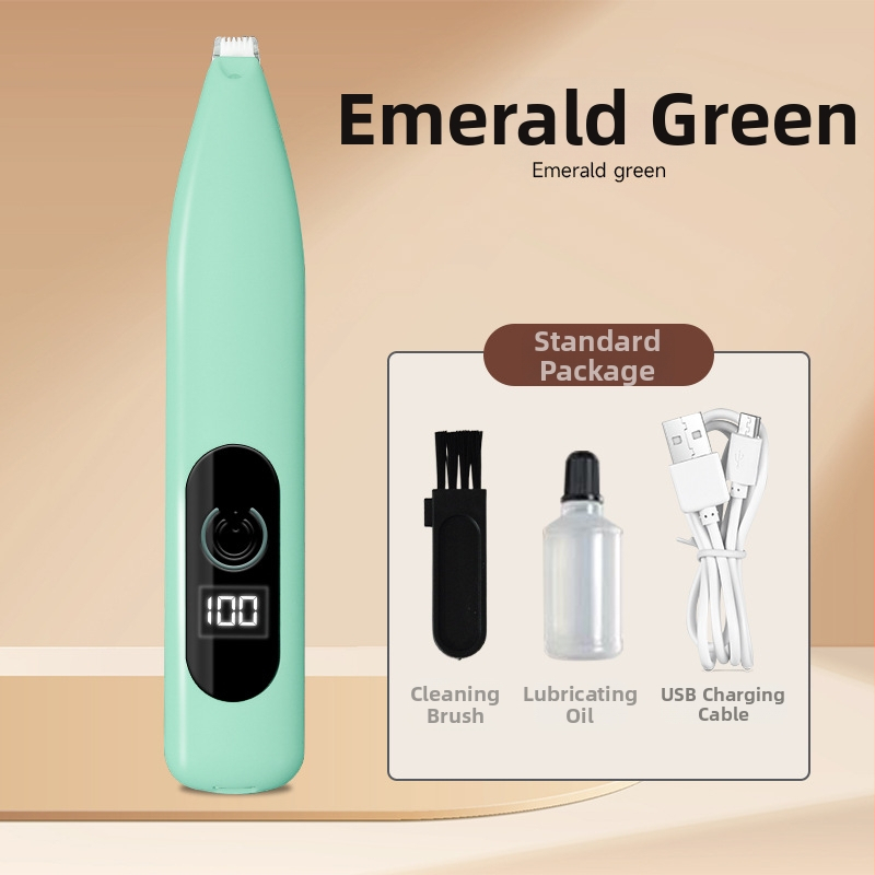 Elektrické strihacie zariadenie pre mačacie labky a psie laby s digitálnym displejom – ABS materiál