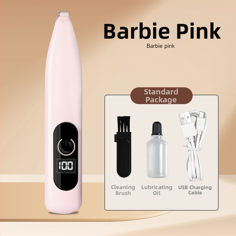 Elektrické strihacie zariadenie pre mačacie labky a psie laby s digitálnym displejom – ABS materiál