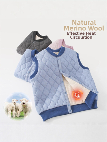 Bērnu ziemas skolas uniformas komplekts: flīsa iekšējā oderējums, biezas vilnas bikses un kokvilnas pildīta jaka