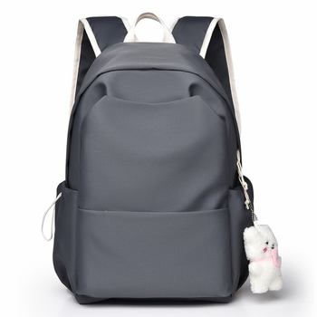 Feisha rucsac unisex din poliester, pentru școală, compatibil cu laptop de 14 inchi, capacitate sub 20 L, model solid, stil colegiu