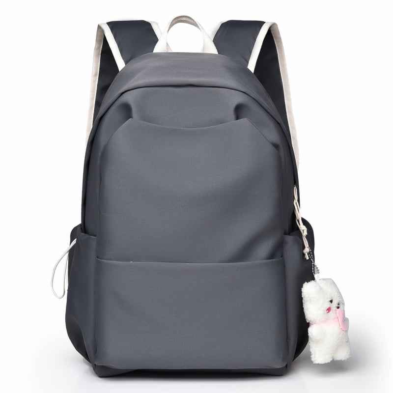 Feisha rucsac unisex din poliester, pentru școală, compatibil cu laptop de 14 inchi, capacitate sub 20 L, model solid, stil colegiu