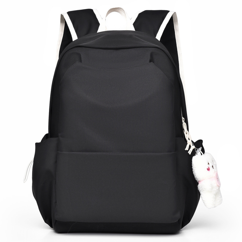 Feisha rucsac unisex din poliester, pentru școală, compatibil cu laptop de 14 inchi, capacitate sub 20 L, model solid, stil colegiu