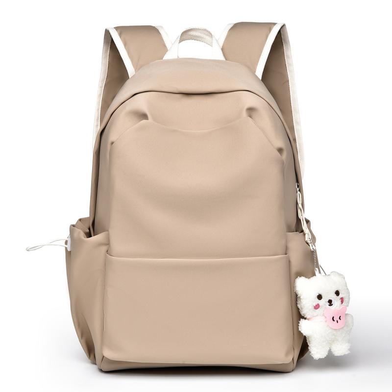Feisha rucsac unisex din poliester, pentru școală, compatibil cu laptop de 14 inchi, capacitate sub 20 L, model solid, stil colegiu