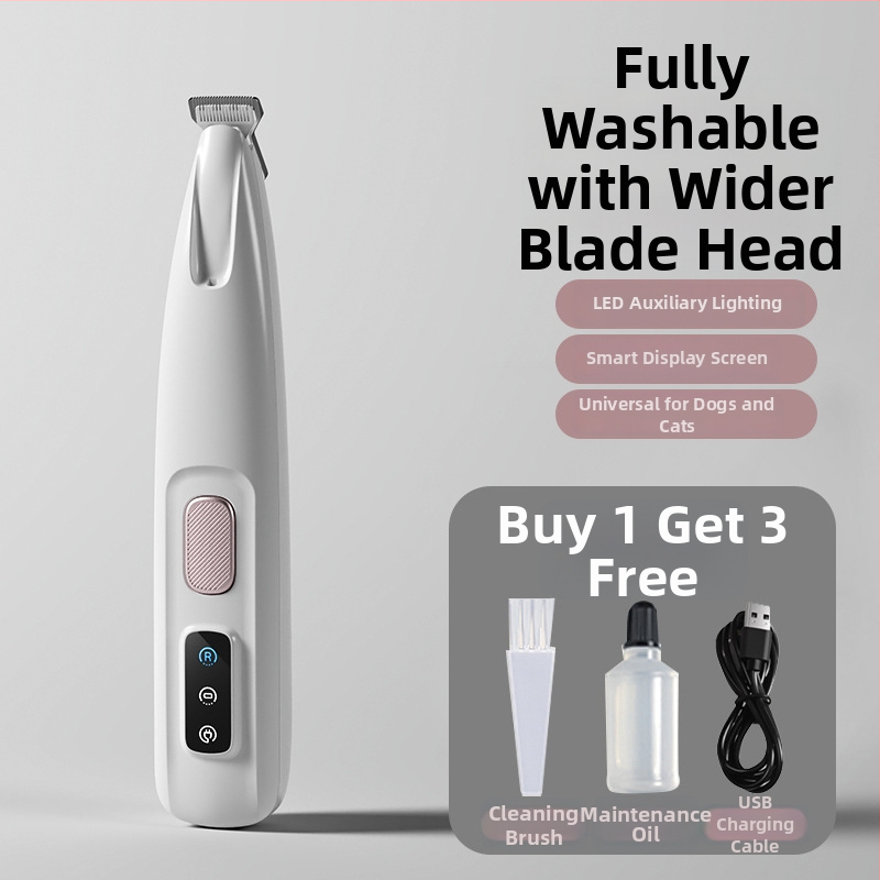 Strihač labiek mačky, tichý, dobíjateľný, čepele z ABS, keramiky a nerezovej ocele