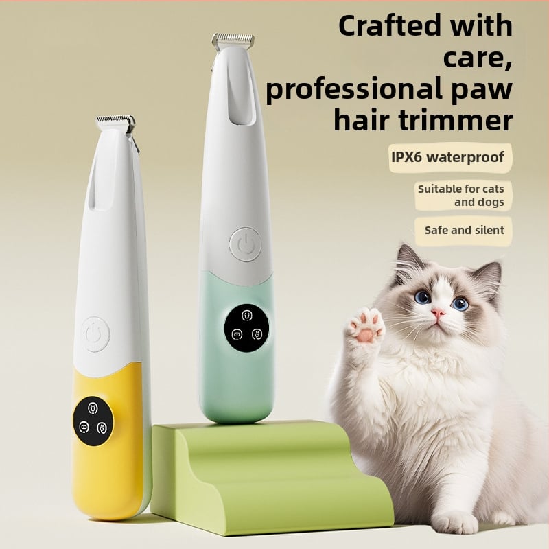 Elektrický klipér na domáce zvieratá pre psov a mačky, ABS plastové telo, strihanie chlpov na labkách