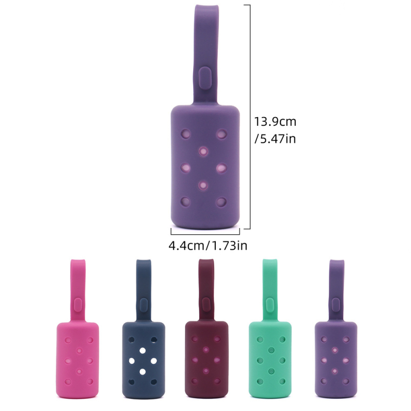 Dispenzor tašiek na odpad pre domáce zvieratá, silikón, prenosný, rolovací typ