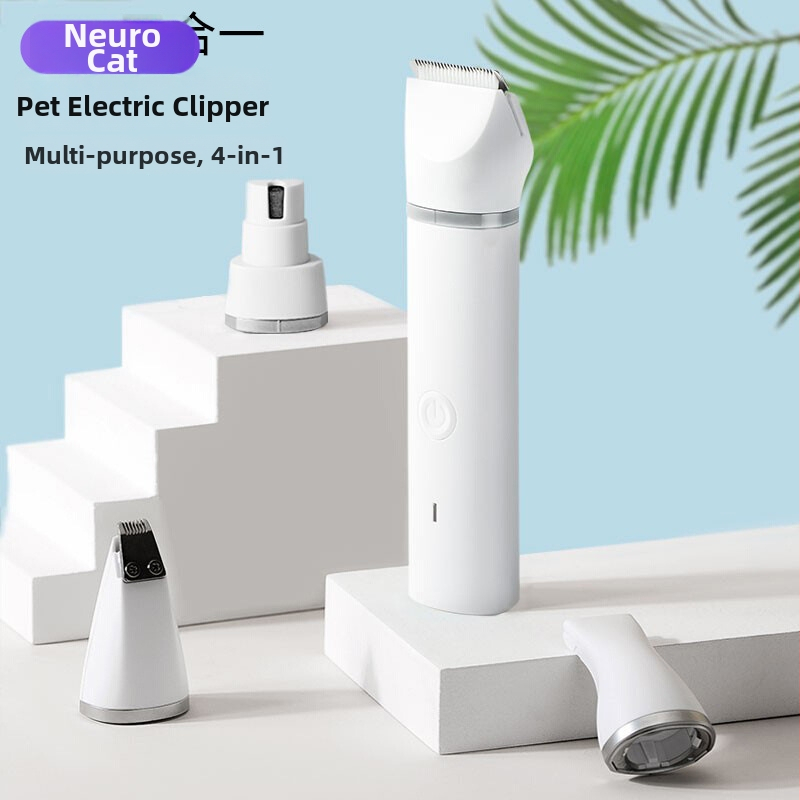 Elektrický strih pre psov – ABS plast, nerezová oceľ a keramické čepele; napájanie 5V