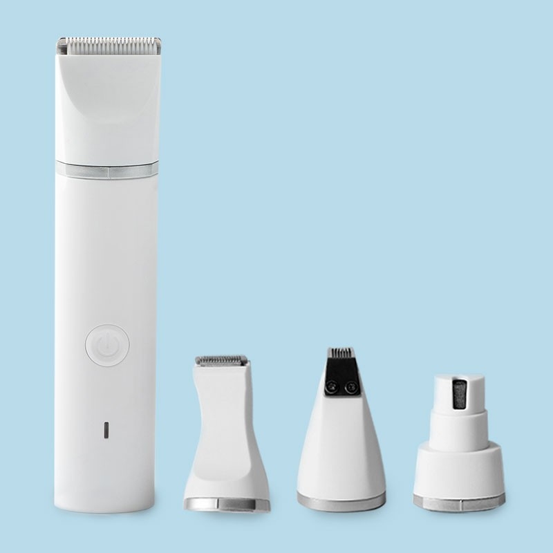 Elektrický strih pre psov – ABS plast, nerezová oceľ a keramické čepele; napájanie 5V