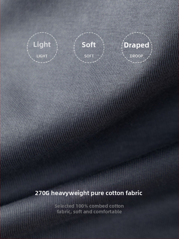 270 g, 100% prešovaná bavlna, dlhé rukávy, pánske tričko, okrúhly výstrih, jesenné-zimné nosenie