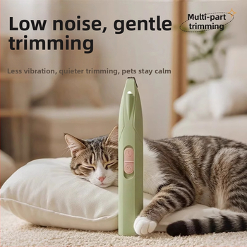 Zastrihávač chlpov labiek mačky a psa — ABS telo, čepele z nehrdzavejúcej ocele a keramiky, PP súčasti; Kód produktu: 25H0091M; Importované: Nie