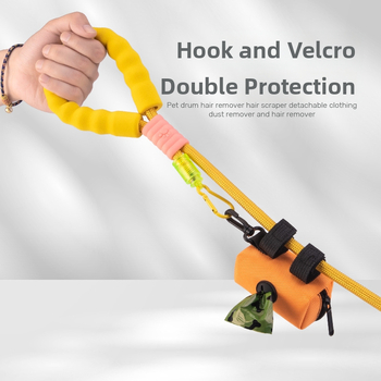 Dávkovač tašiek na exkrementy pre domáce zvieratá s úložným priestorom, prenosný, polyester, štandardná hrúbka