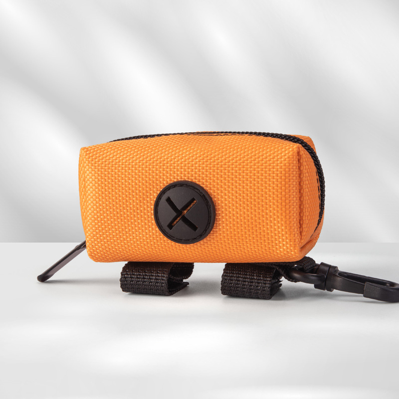 Dávkovač tašiek na exkrementy pre domáce zvieratá s úložným priestorom, prenosný, polyester, štandardná hrúbka