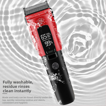 FK-9003 Nabíjateľný elektrický strojek na grooming pre domáce zvieratá s nehrdzavejúcimi čepeľami, kefový motor, zabudovaná batéria 1000–1200 mAh, 3–6 h prevádzky, vodotesný