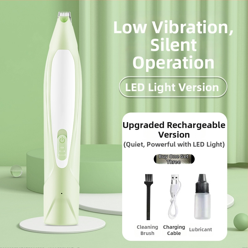 Elektrický strihač labiek mačiek a psov — tichá prevádzka, strihanie chlpov na labkách, pomôcka pre starostlivosť o domáce zvieratá