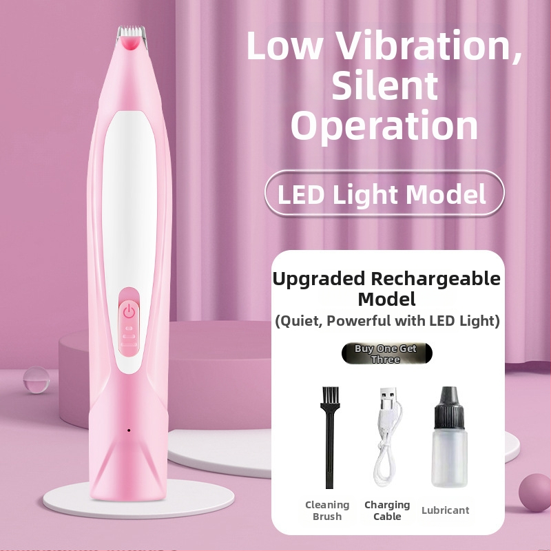 Elektrický strihač labiek mačiek a psov — tichá prevádzka, strihanie chlpov na labkách, pomôcka pre starostlivosť o domáce zvieratá