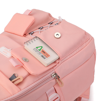 Jianglida Oxford látkový batoh — pre dievčatá na základnú a strednú školu, mestský štýl, nepremokavý, ultraľahký, znižuje zaťaženie, s popruhmi s vzduchovým vankúšom