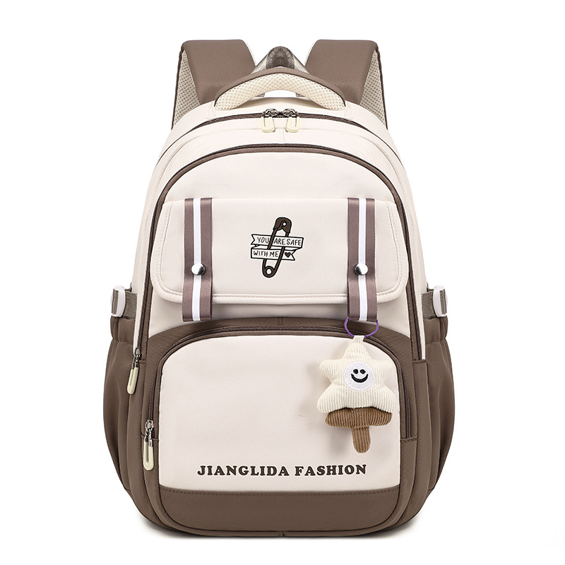 Jianglida Oxford látkový batoh — pre dievčatá na základnú a strednú školu, mestský štýl, nepremokavý, ultraľahký, znižuje zaťaženie, s popruhmi s vzduchovým vankúšom