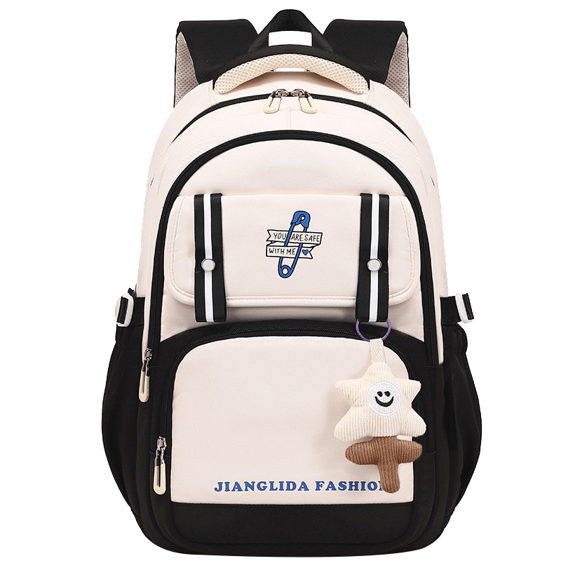 Jianglida Oxford látkový batoh — pre dievčatá na základnú a strednú školu, mestský štýl, nepremokavý, ultraľahký, znižuje zaťaženie, s popruhmi s vzduchovým vankúšom