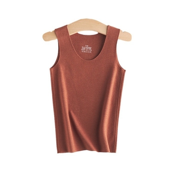 Detská bezšvová športová vesta s vlastným zohrievaním, Derong velúr, kruhový golier, viskoza 61%