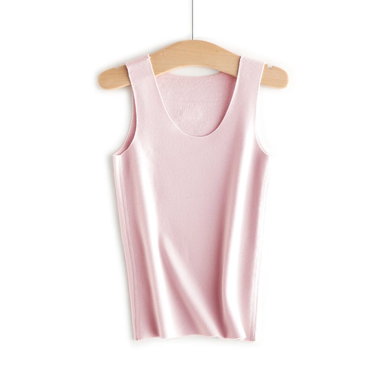 Detská bezšvová športová vesta s vlastným zohrievaním, Derong velúr, kruhový golier, viskoza 61%