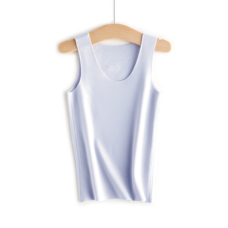 Detská bezšvová športová vesta s vlastným zohrievaním, Derong velúr, kruhový golier, viskoza 61%