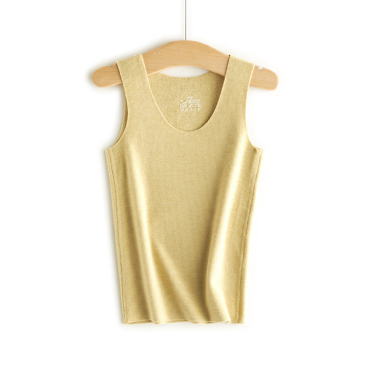 Detská bezšvová športová vesta s vlastným zohrievaním, Derong velúr, kruhový golier, viskoza 61%