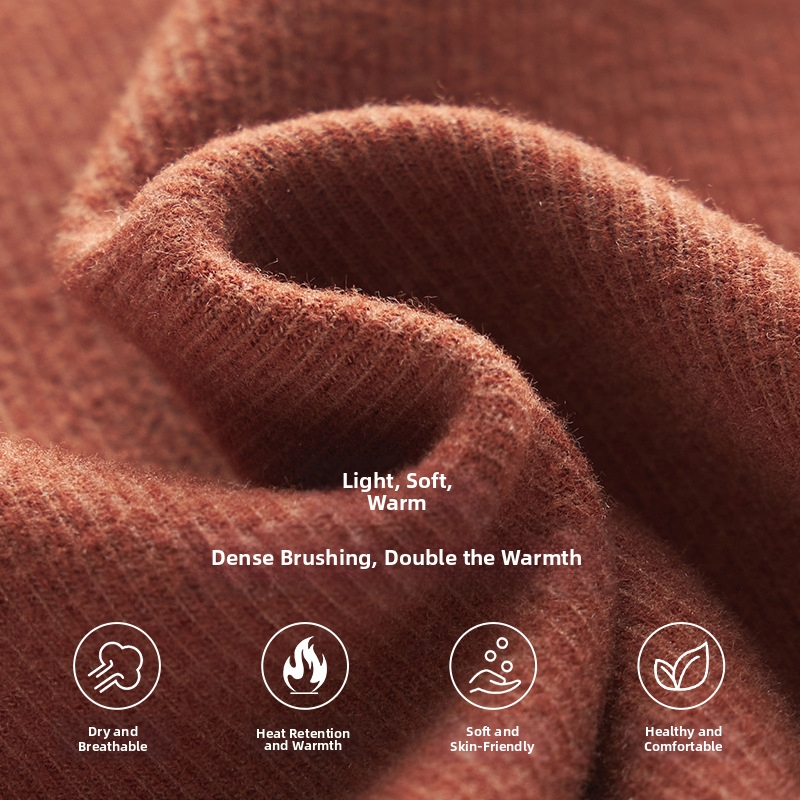 Bērnu bezšuvju sporta veste ar pašsiltināšanu, Derong velūrs, apļveida kakls, viskoze 61%