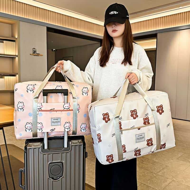 Taška na skladovanie v tvare kocky z Oxford textílie, všestranný organizér na cestovanie, kozmetiku, skladovanie na stole a v spálni