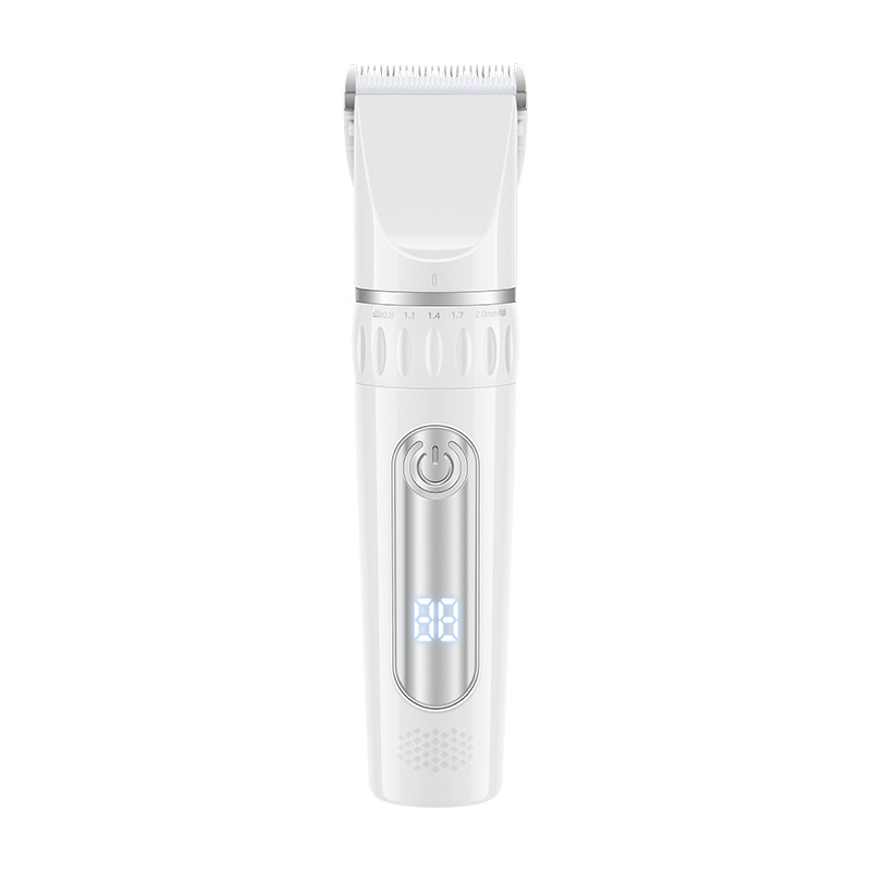 Strihací strojček na vlasy s USB napájaním, vstavaná batéria 1000–1200 mAh, čepeľ z nerezovej ocele (odnímateľná a umývateľná), hluk 36–45 dB