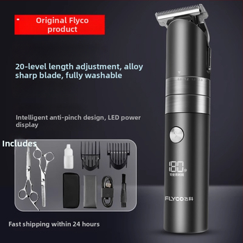 Elektrický holiaci strojček na vlasy pre domáce použitie s vstavanou batériou 500-800 mAh, čepele z titánovej zliatiny, kartáčový motor, vodotesný, výdrž batérie 1-3 h