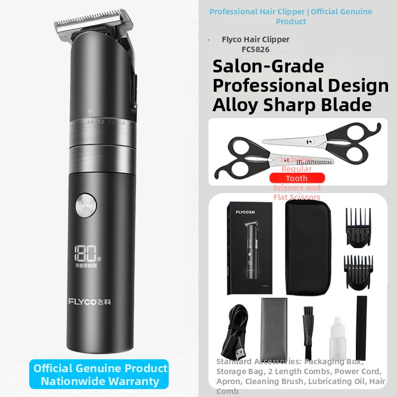 Elektrický holiaci strojček na vlasy pre domáce použitie s vstavanou batériou 500-800 mAh, čepele z titánovej zliatiny, kartáčový motor, vodotesný, výdrž batérie 1-3 h