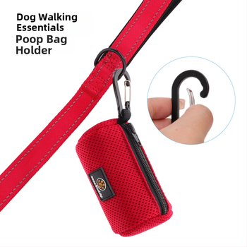 Dispenser na vrecká na psie výkaly, ručný, sieťovaná tkanina, priedušný, vonkajšie použitie