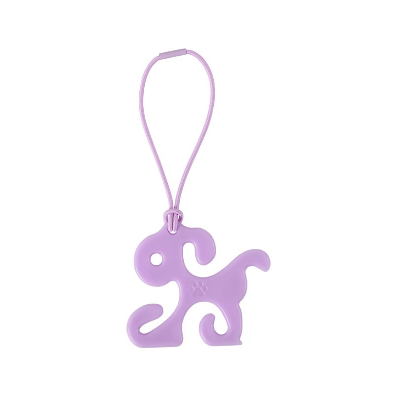 Klip na tašky pre psa na vôdzke, hands-free, dizajn s plochými ústami, HDPE vysoká hustota, štandardná hrúbka