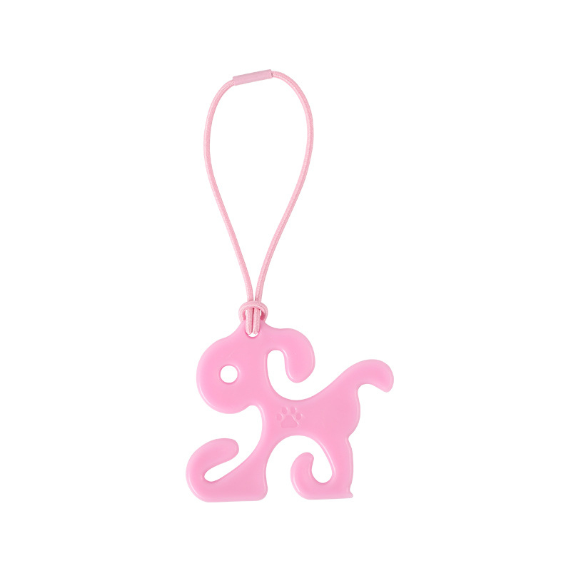 Klip na tašky pre psa na vôdzke, hands-free, dizajn s plochými ústami, HDPE vysoká hustota, štandardná hrúbka