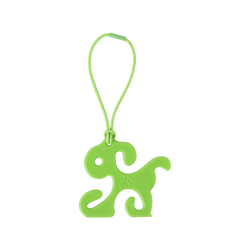 Klip na tašky pre psa na vôdzke, hands-free, dizajn s plochými ústami, HDPE vysoká hustota, štandardná hrúbka