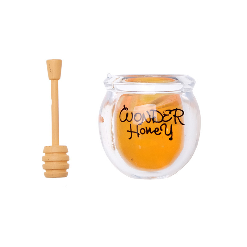 Živica DIY ručne vyrobené mikro krajinkové doplnky – kórejský štýl, pohár na med a hrniec na mlieko, samostatné balenie