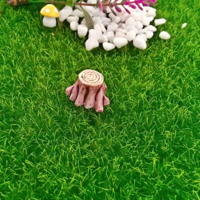 Zakka ozdoba z živice, mikro krajina s mechem vo fľaštičke, motív malého kmeňa stromu