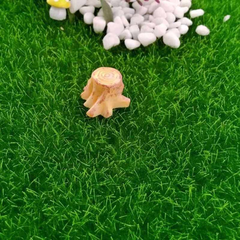 Zakka ozdoba z živice, mikro krajina s mechem vo fľaštičke, motív malého kmeňa stromu