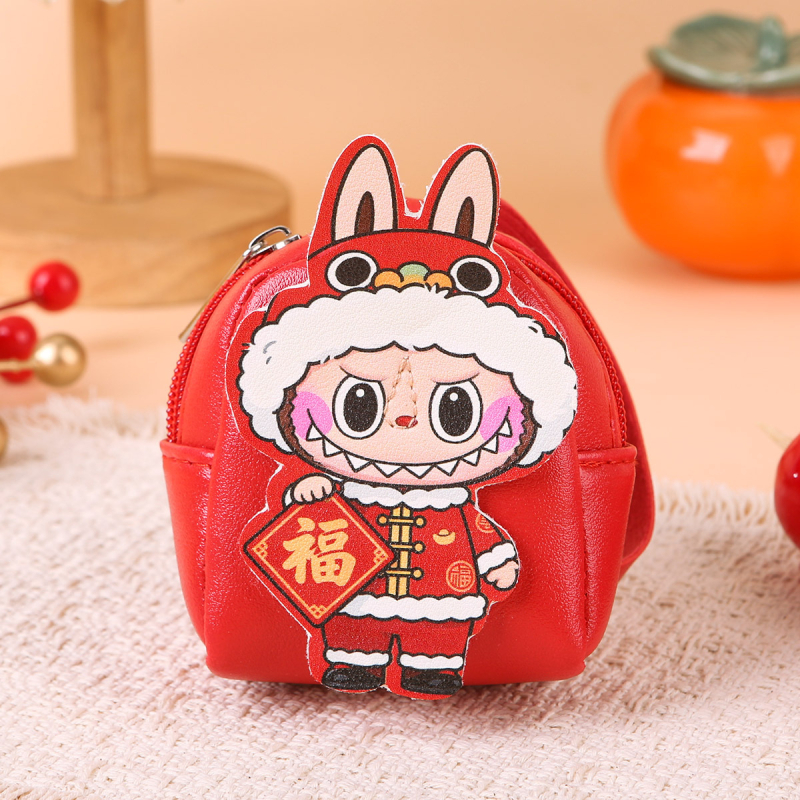 Xinyao PU mini peňaženka na mince, unisex mini taška na karty a kľúče, vodeodolná, jednobarevný vzor, leto 2025