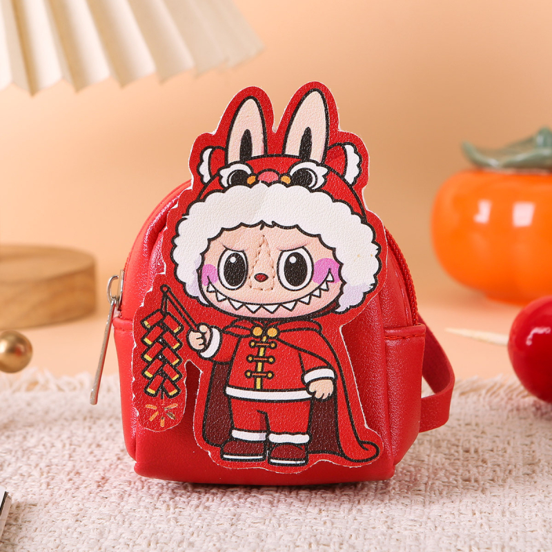 Xinyao PU mini peňaženka na mince, unisex mini taška na karty a kľúče, vodeodolná, jednobarevný vzor, leto 2025