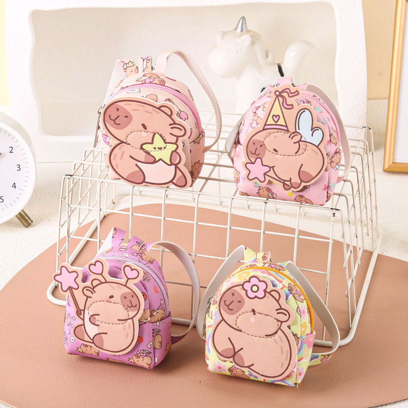 Xinyao PU mini peňaženka na mince, unisex mini taška na karty a kľúče, vodeodolná, jednobarevný vzor, leto 2025