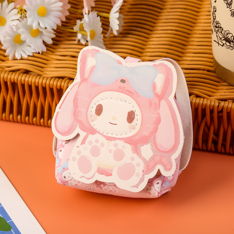 Xinyao PU mini peňaženka na mince, unisex mini taška na karty a kľúče, vodeodolná, jednobarevný vzor, leto 2025