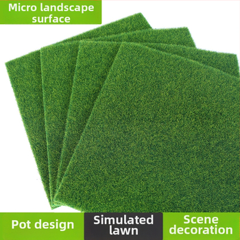 Mechová dekorácia pre mikro krajinku Bonsai | polyesterová tkanina, flokovanie, simulovaný mach, vonkajšie použitie, rekvizita na fotenie