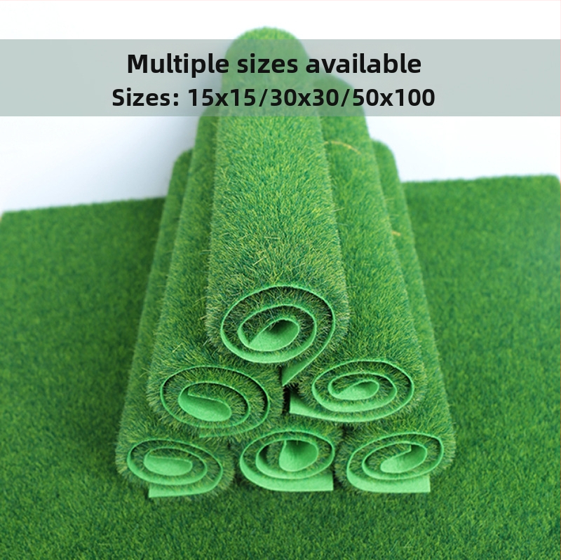 Mechová dekorácia pre mikro krajinku Bonsai | polyesterová tkanina, flokovanie, simulovaný mach, vonkajšie použitie, rekvizita na fotenie