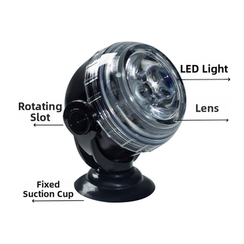 LED svetlo do akvária: ponorné vodotesné LED svetlo s diaľkovým ovládaním, sedemfarebné osvetlenie pre vodné rastliny, 1W