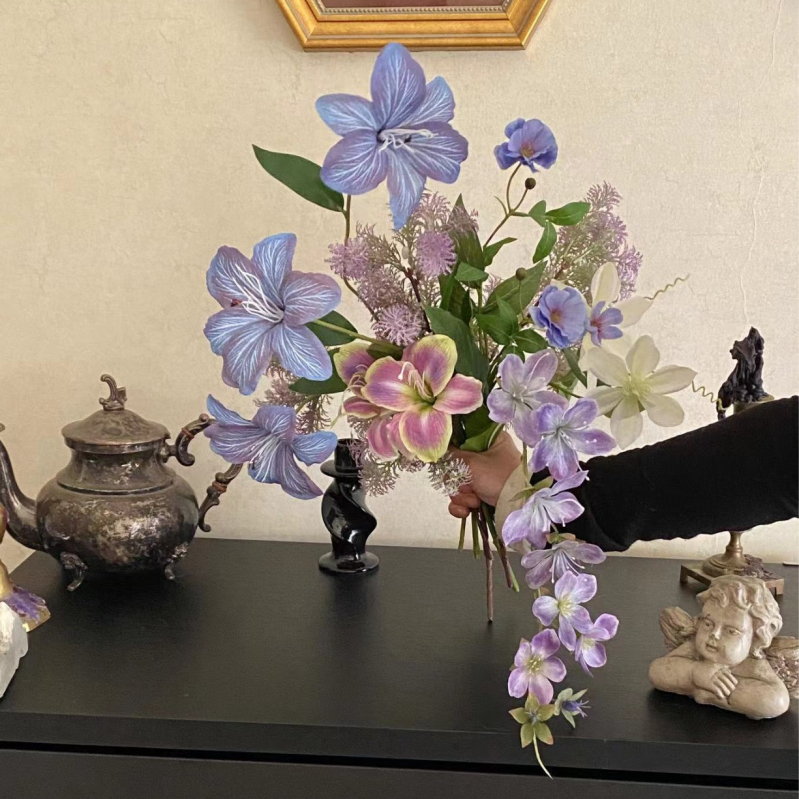 Kangxin svilen cvijet – umjetna ruža za fotografijske rekvizite i kućnu dekoraciju